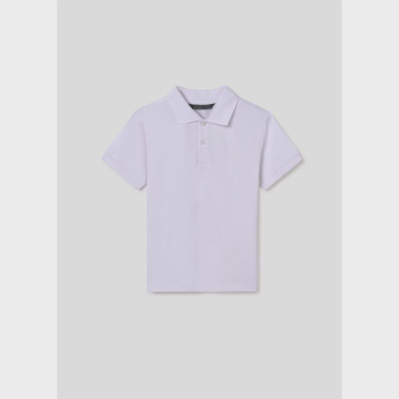 POLO TOP WHITE BASIC SHORT SLEEVE / 890-044