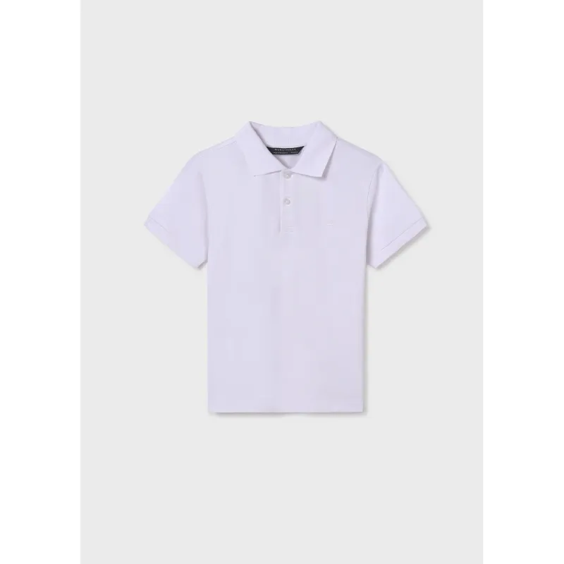 POLO TOP WHITE BASIC SHORT SLEEVE / 890-044