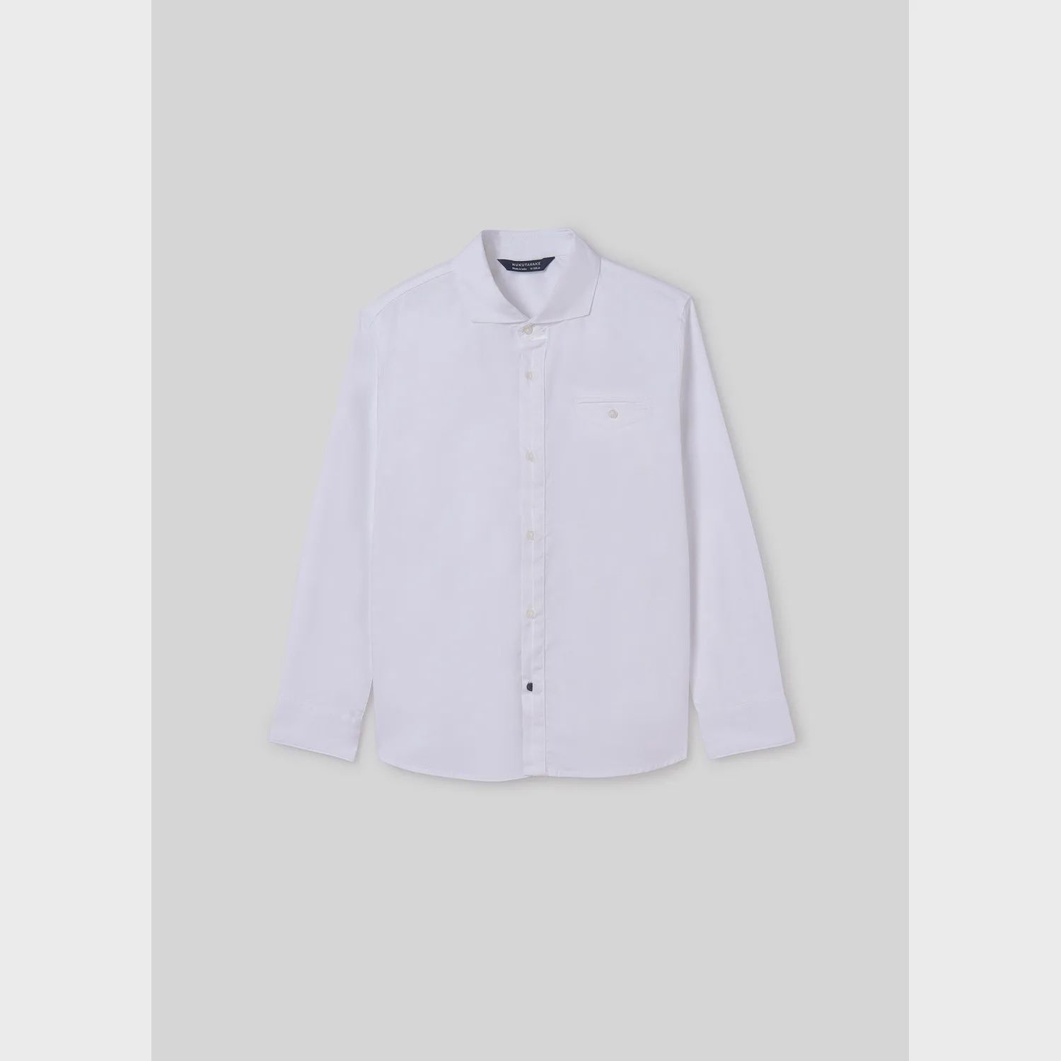 DRESS SHIRT WHITE LONG SLEEVE / 6124-039