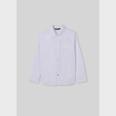 DRESS SHIRT WHITE LONG SLEEVE / 6124-039