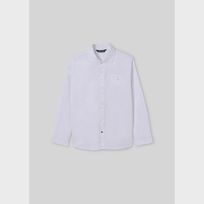 DRESS SHIRT WHITE LONG SLEEVE / 6124-039