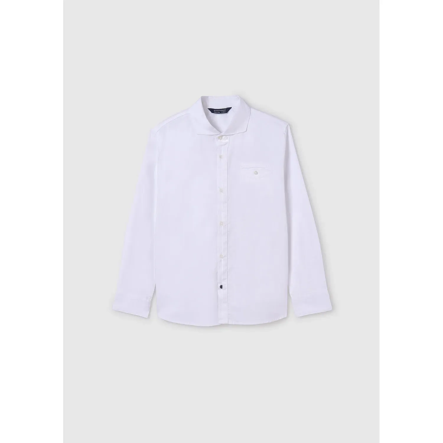 DRESS SHIRT WHITE LONG SLEEVE / 6124-039