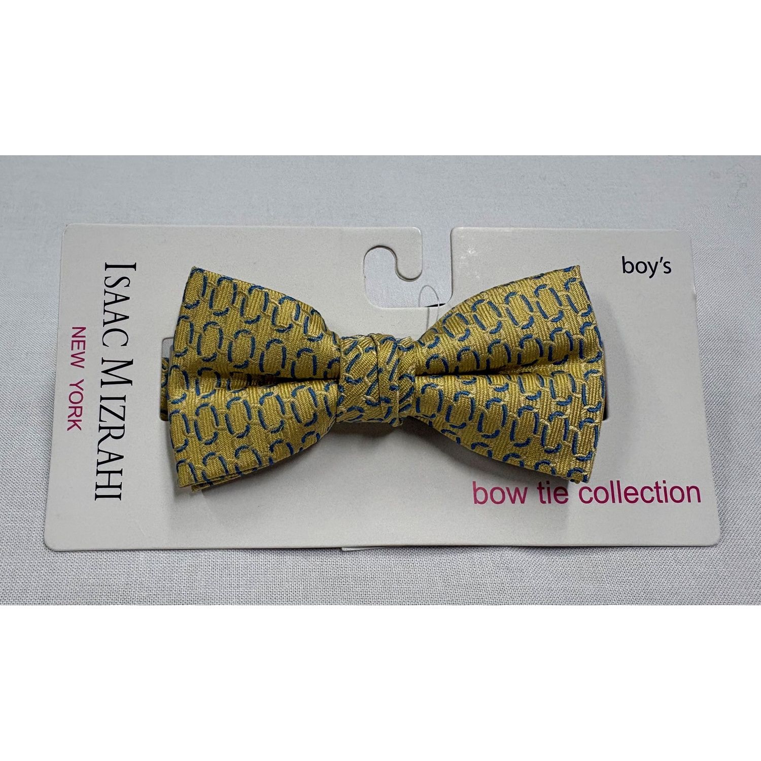 SILK BOWTIE YELLOW & BLUE PRINT / SBT945
