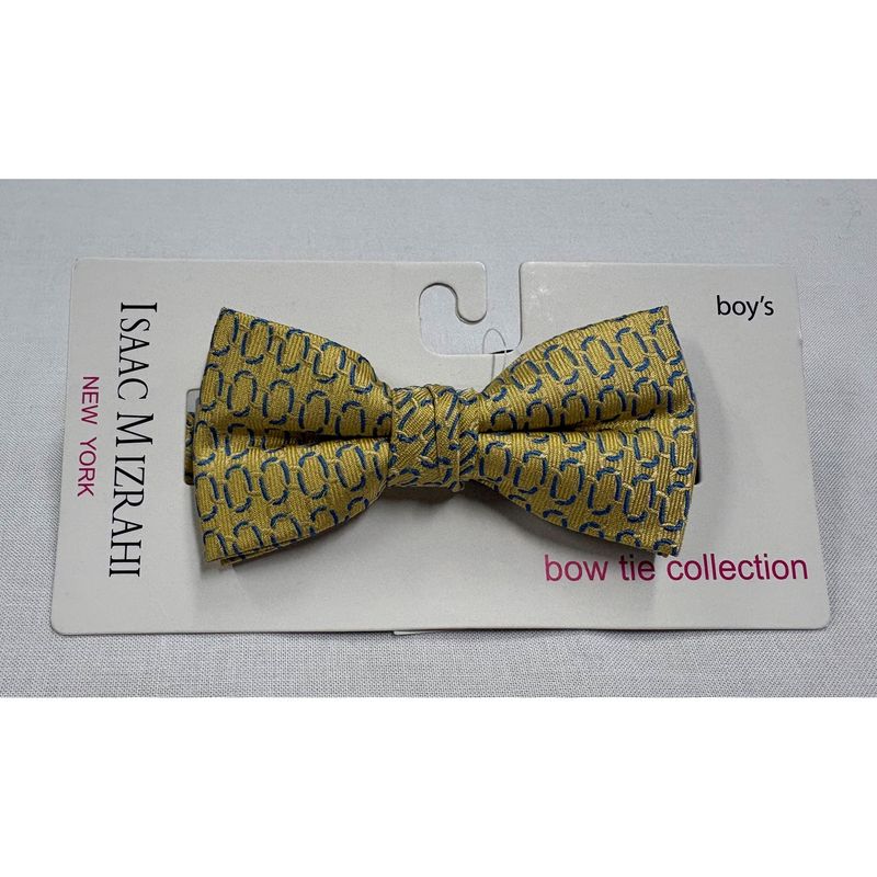 SILK BOWTIE YELLOW & BLUE PRINT / SBT945