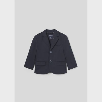 LINEN JACKET BLAZER NAVY / 1444-054