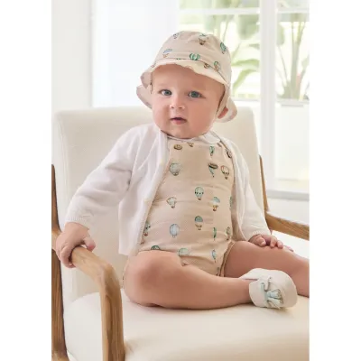 KNIT CARDIGAN WHITE / 1379-068 KNIT CARDIGAN WHITE / 1379-068