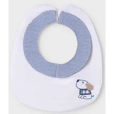 BIB WHITE BLUE STRIPE COLLAR / 9408-071