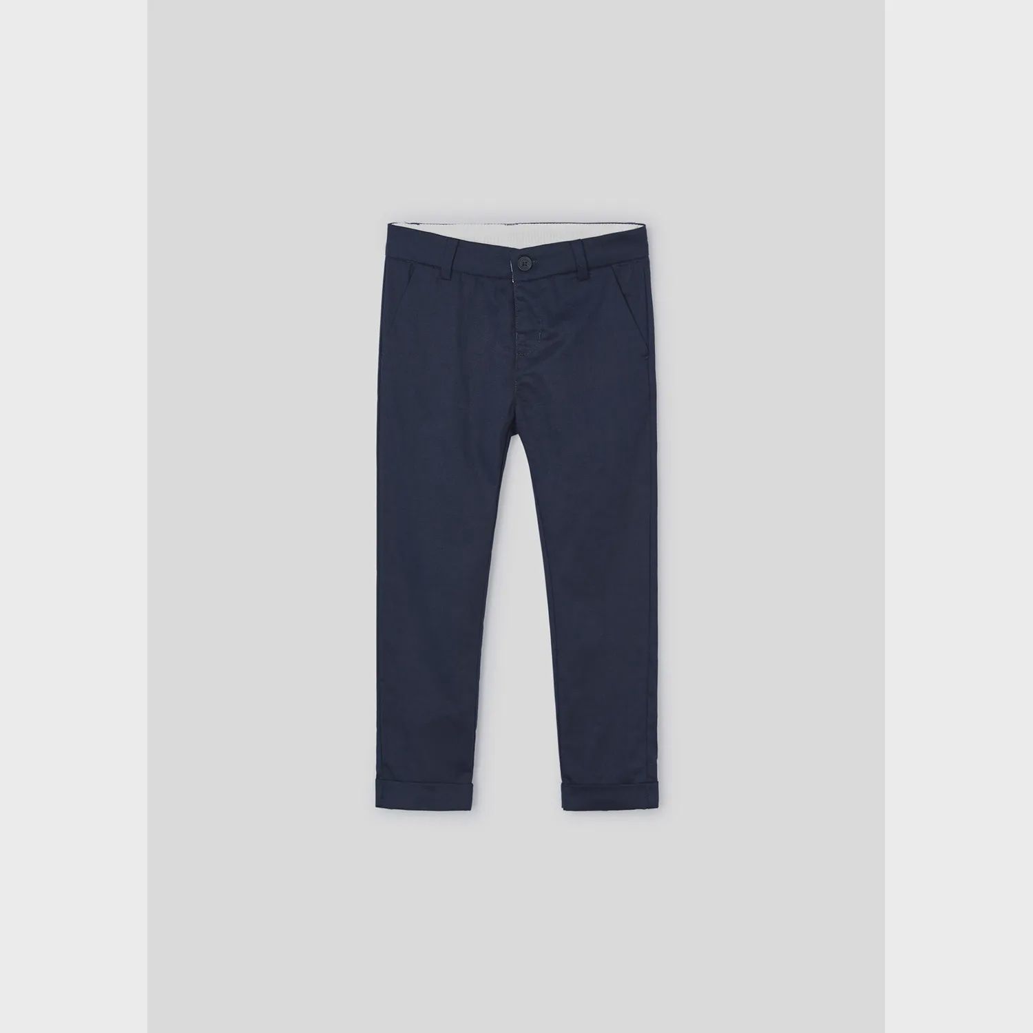 LINEN PANT NAVY CHINO TAILORING / 3542-095