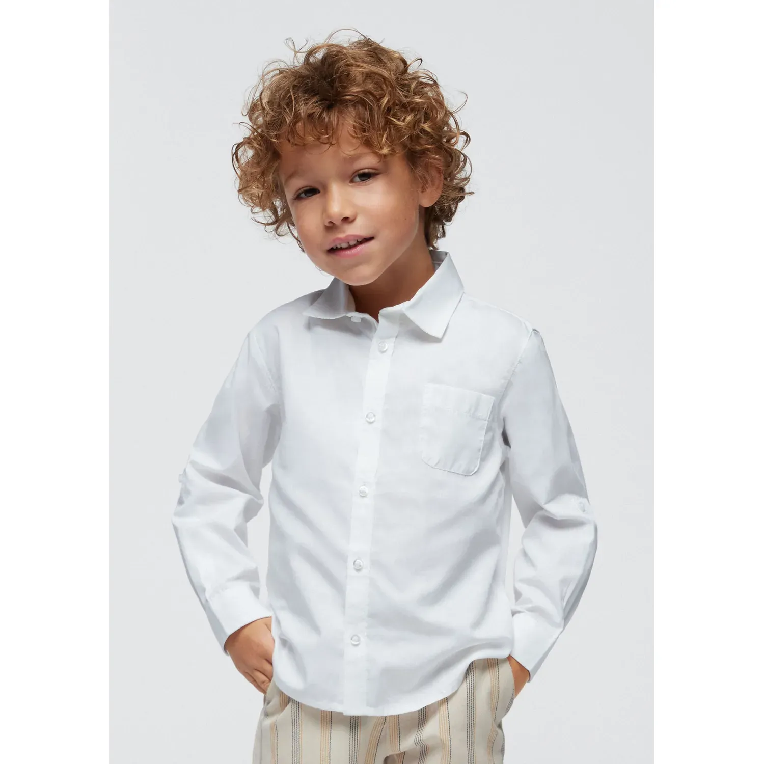 SHIRT WHITE LONG SLEEVE / 140-039