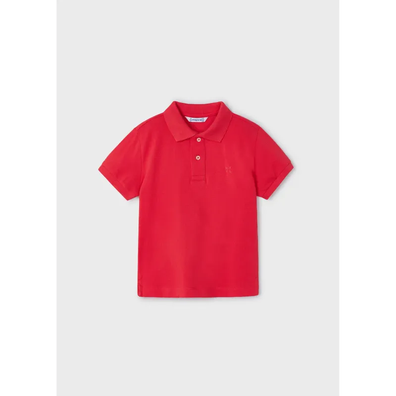 POLO TOP RED BASIC SHORT SLEEVE / 150-040