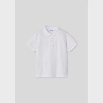 POLO TOP WHITE SHORT SLEEVE BASIC / 150-036