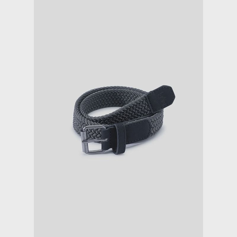 BRAIDED BELT BLACKBOARD BLACK STRETCH / 10727-059
