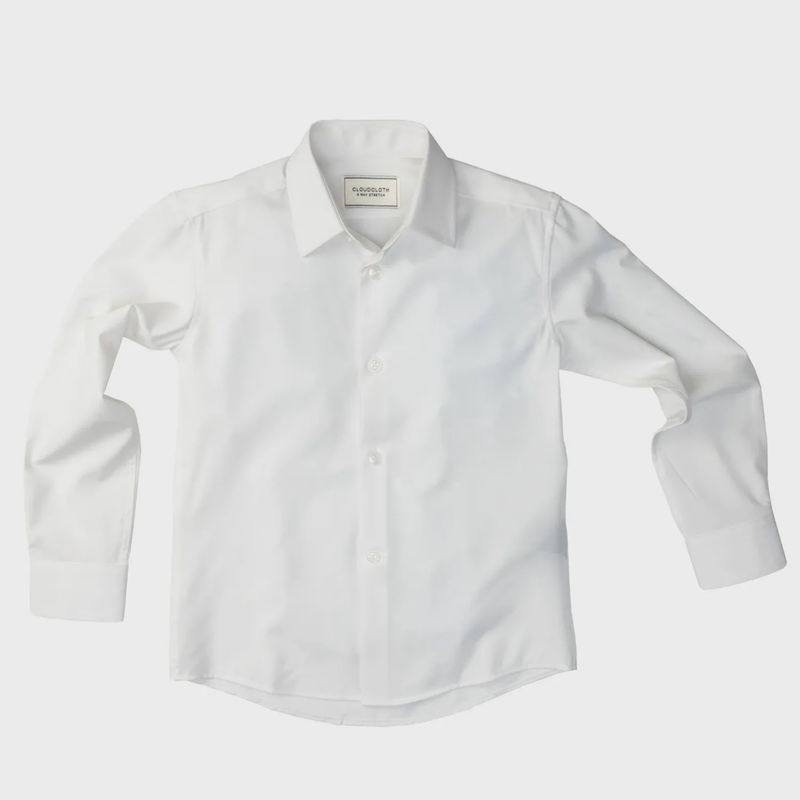 SHIRT WHITE 4 WAY STRETCH CLOUDCLOTH / SH9801
