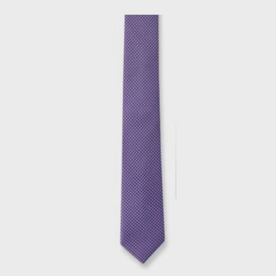 LONG  OR PRETIED TIE PURPLE GINGHAM / 98
