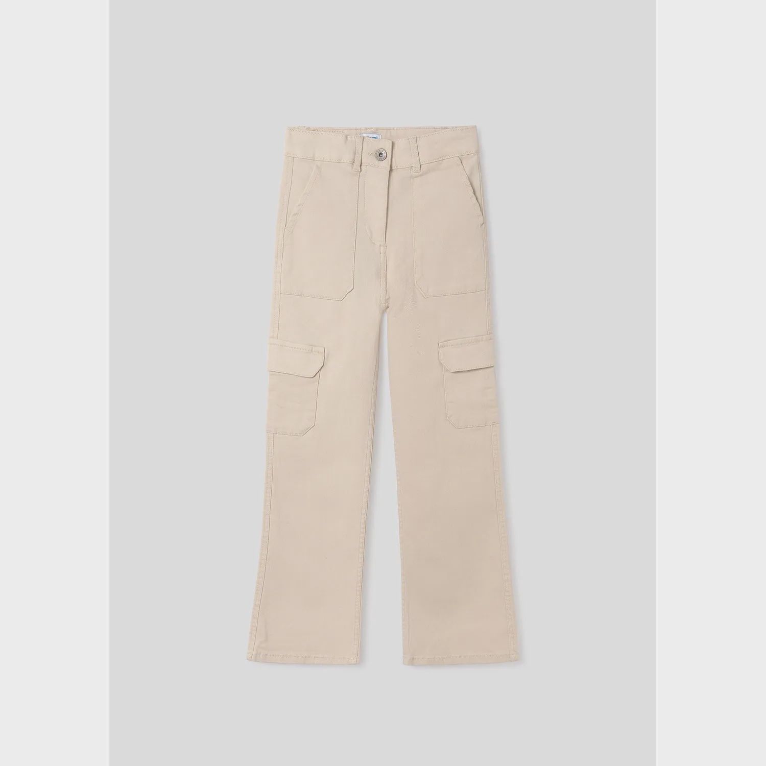 TWILL CARGO PANT ALMOND BIEGE / 6507-069