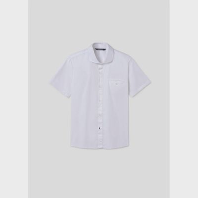 DRESS SHIRT WHITE SHORT SLEEVE / 6116-032