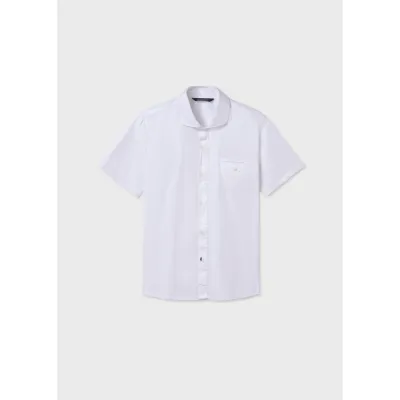 DRESS SHIRT WHITE SHORT SLEEVE / 6116-032