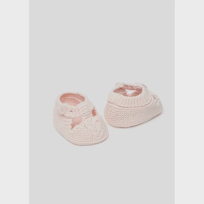 KNIT BOOTIES LIGHT ROSE / 9749-085