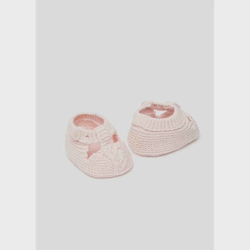 KNIT BOOTIES LIGHT ROSE / 9749-085