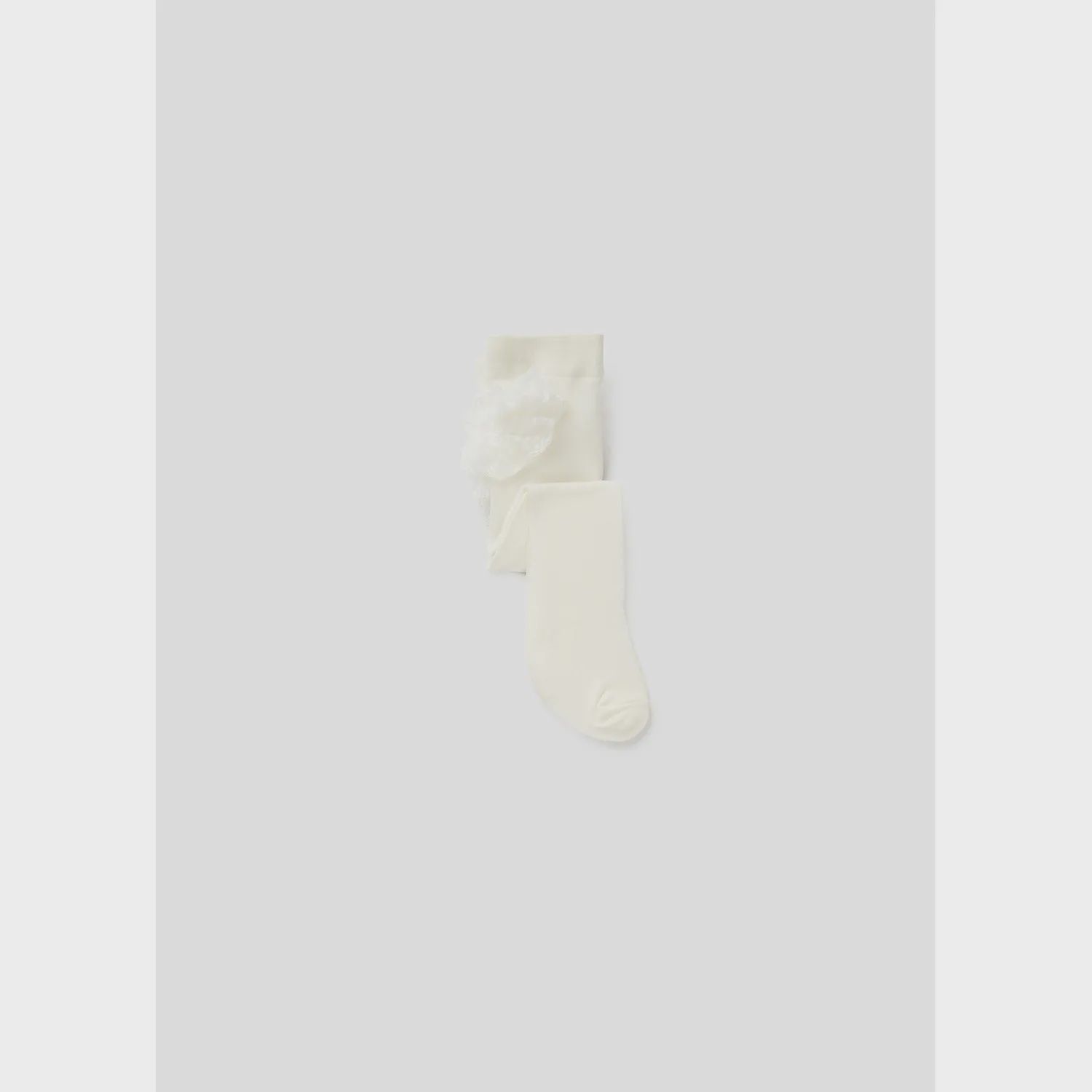 RUFFLED PANTYHOSE CREAM / 9702-089