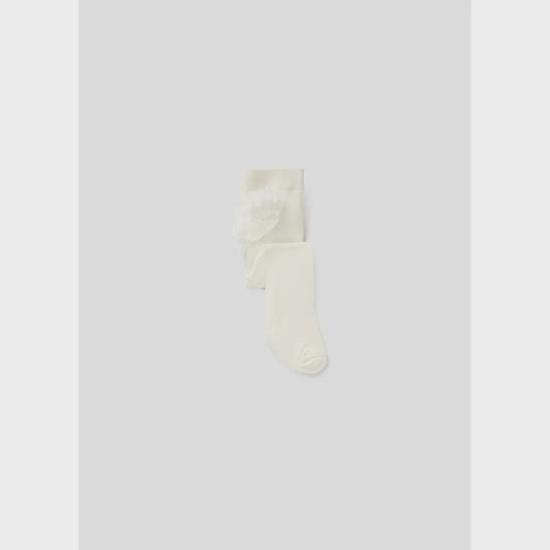 RUFFLED PANTYHOSE CREAM / 9702-089