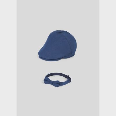 2PC CAP & BOWTIE SET NAVY / 9719-029