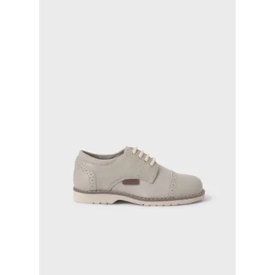 OXFORD SHOE BEIGE WITH LACES / 450564-064