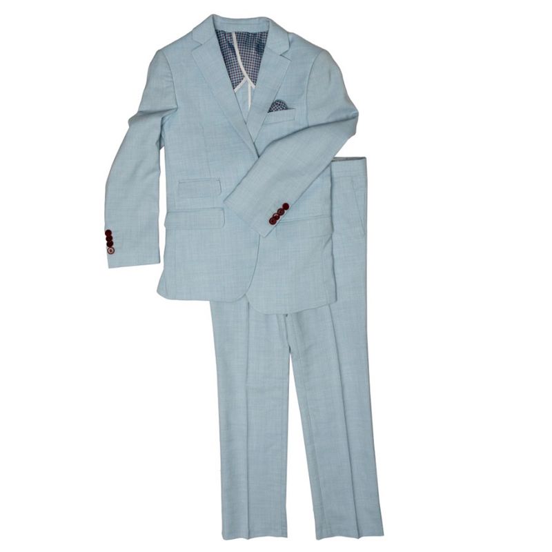 2PC SUIT MIST CHAMBRAY TEXTURED SLIM FIT / ST2660