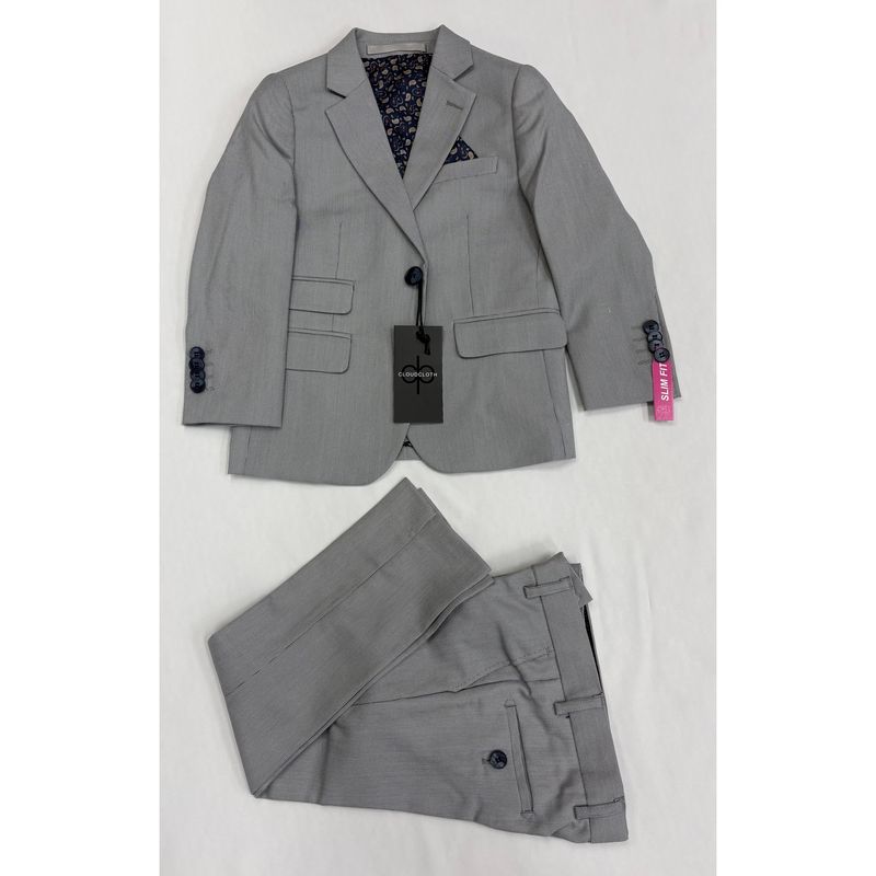 2PC SUIT LIGHT GREY   SLIM FIT / ST2639