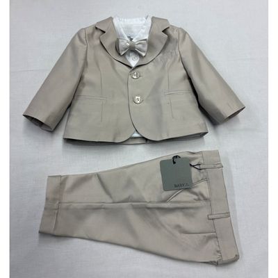 4PC JACKET & PANT & SHIRT / ONZIE & BOWTIE TAUPE / E3016-BY=25