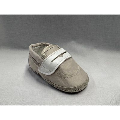 SLIP ON SHOE BEIGE / TAUPE MOCCASION / AP2435-SC-25