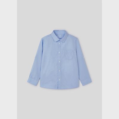 SHIRT SKY BLUE BASIC LONG SLEEVE / 140-040