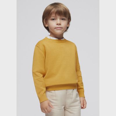 CREWNECK SWEATER YELLOW LONG SLEEVE / 311-073
