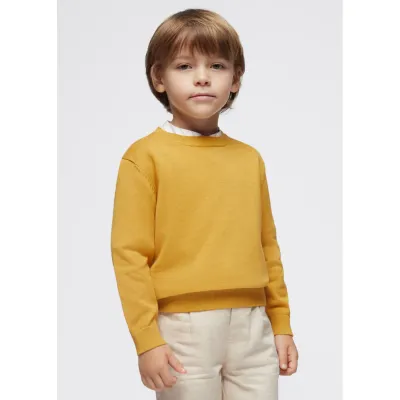 CREWNECK SWEATER YELLOW LONG SLEEVE / 311-073