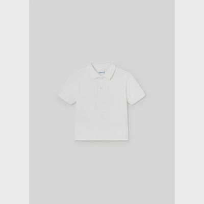 POLO TOP WHITE SHORT SLEEVE BASIC / 102-015