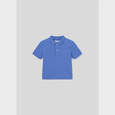 POLO TOP BLUE SHORT SLEEVE BASIC / 102-017