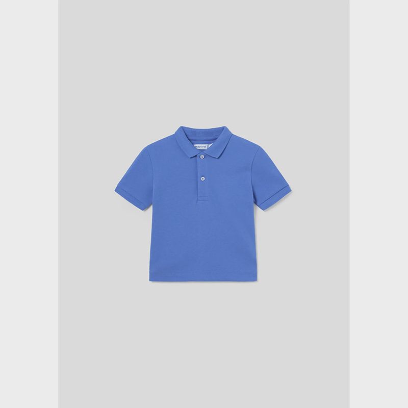 POLO TOP BLUE SHORT SLEEVE BASIC / 102-017