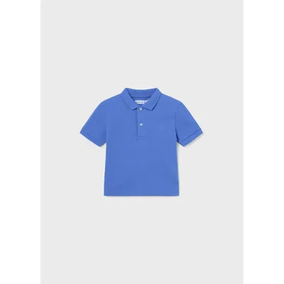 POLO TOP BLUE SHORT SLEEVE BASIC / 102-017