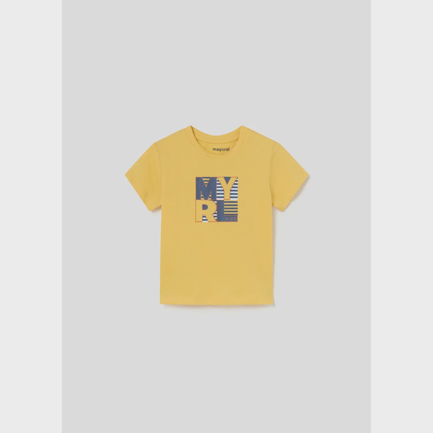 TSHIRT YELLOW NAVY MYRL LOGO SHORT SLEE VE / 106-26