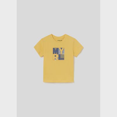 TSHIRT YELLOW NAVY MYRL LOGO SHORT SLEE VE / 106-26