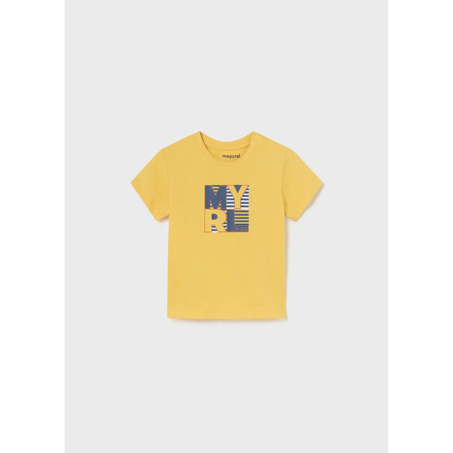 TSHIRT YELLOW NAVY MYRL LOGO SHORT SLEE VE / 106-26
