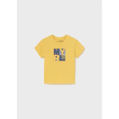 TSHIRT YELLOW NAVY MYRL LOGO SHORT SLEE VE / 106-26