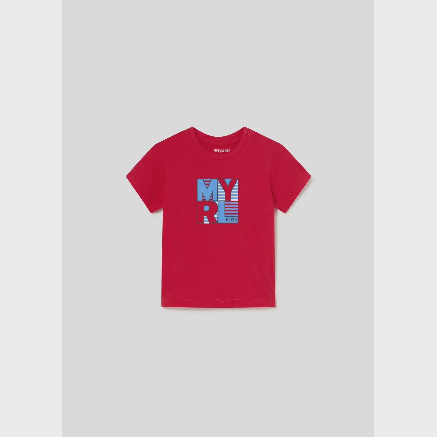 TSHIRT RED BLUE MYRL LOGO SHORT SLEEVE / 106-027