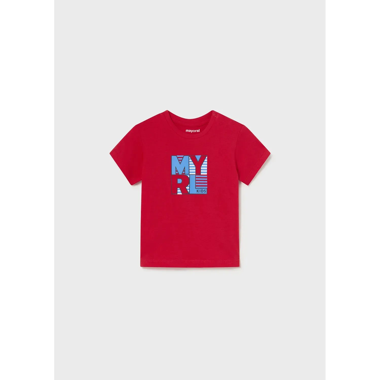 TSHIRT RED BLUE MYRL LOGO SHORT SLEEVE / 106-027