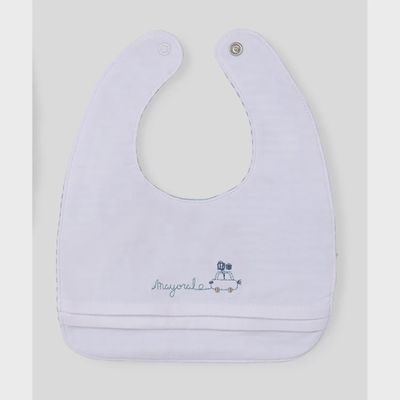 BIB WHITE REVERSIBLE WHITE & GREEN STRIPE / 9410-081