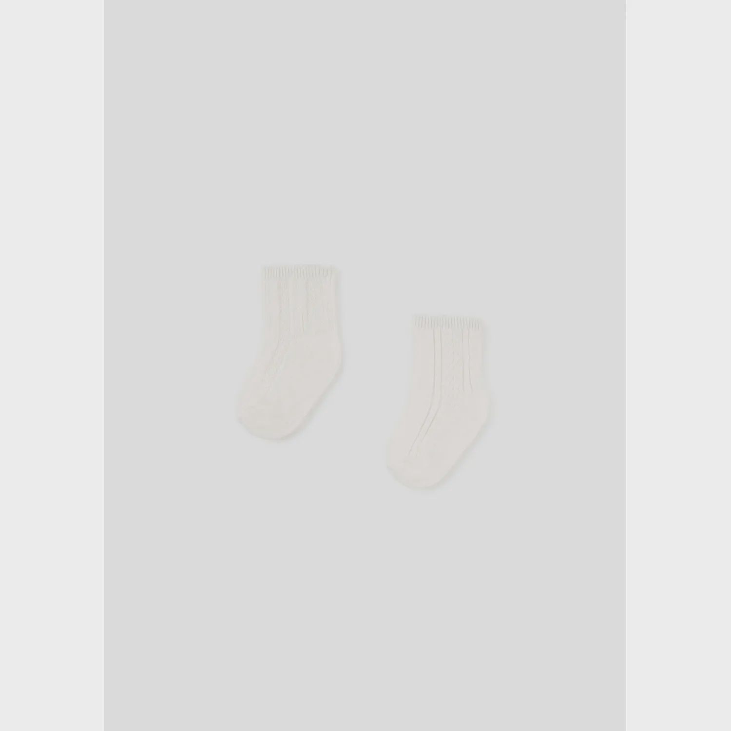 2PACK SOCK NATURAL CREAM / 9708-071