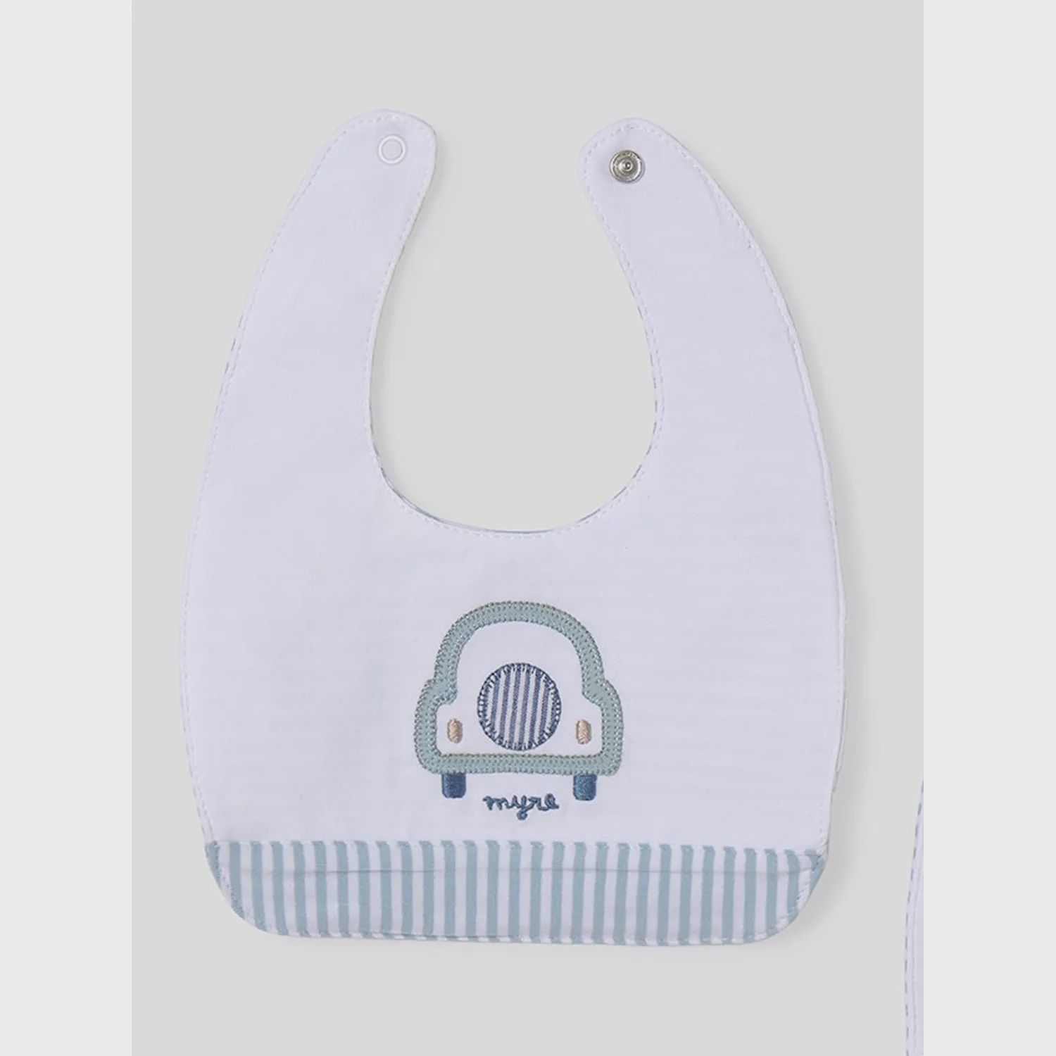 BIB REVERSIBLE WHITE & GREEN STRIPE / 9410-081