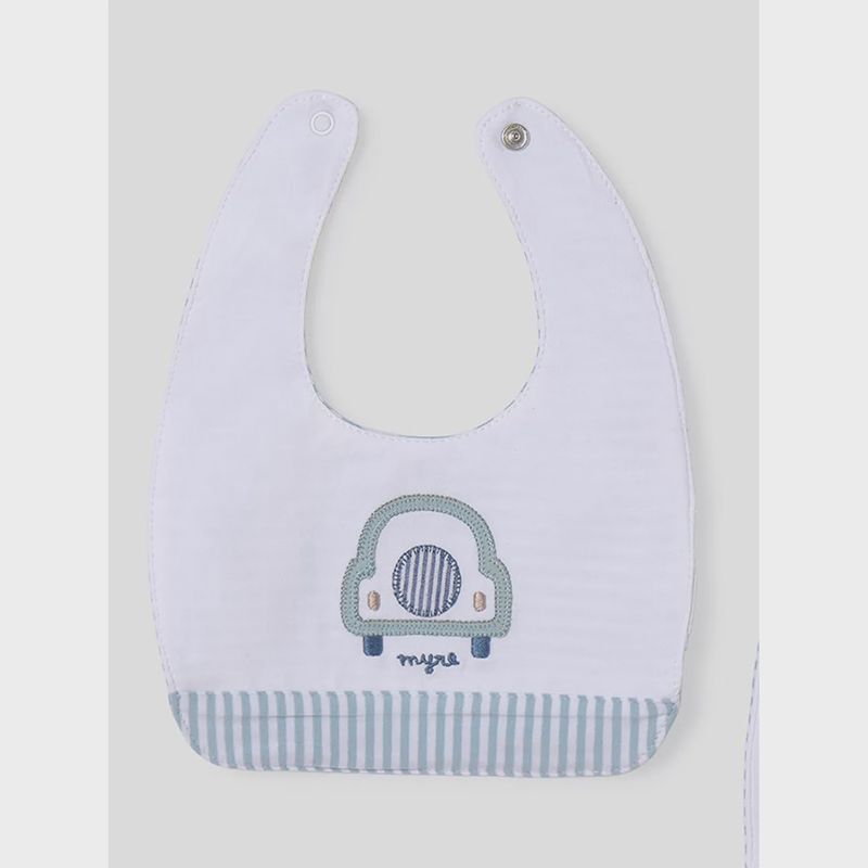 BIB REVERSIBLE WHITE & GREEN STRIPE / 9410-081