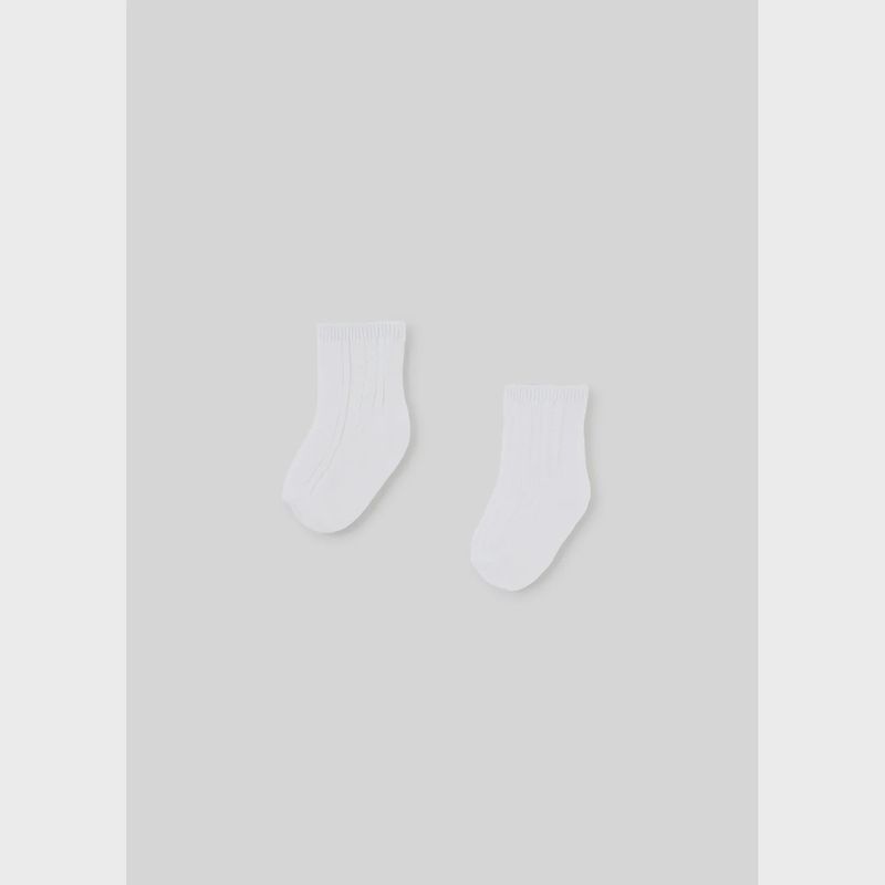 2PAIR SOCK SET WHITE DRESSY / 9708-073
