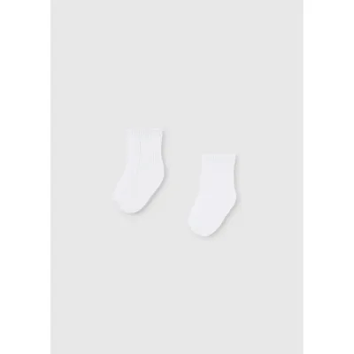 2PAIR SOCK SET WHITE DRESSY / 9708-073